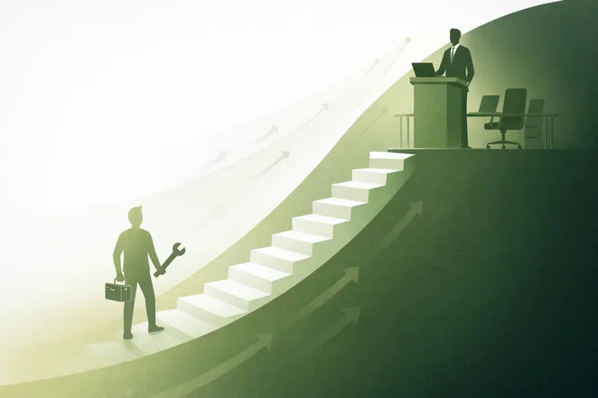 Career progression from technician to leadership